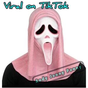 Scream Ghost Face Pink Glitter Mask Officially Licensed Fun World Ghostface Stab
